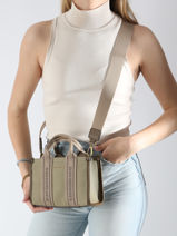 Handtas /cross Body La Baule David jones Groen la baule CM7459-vue-porte